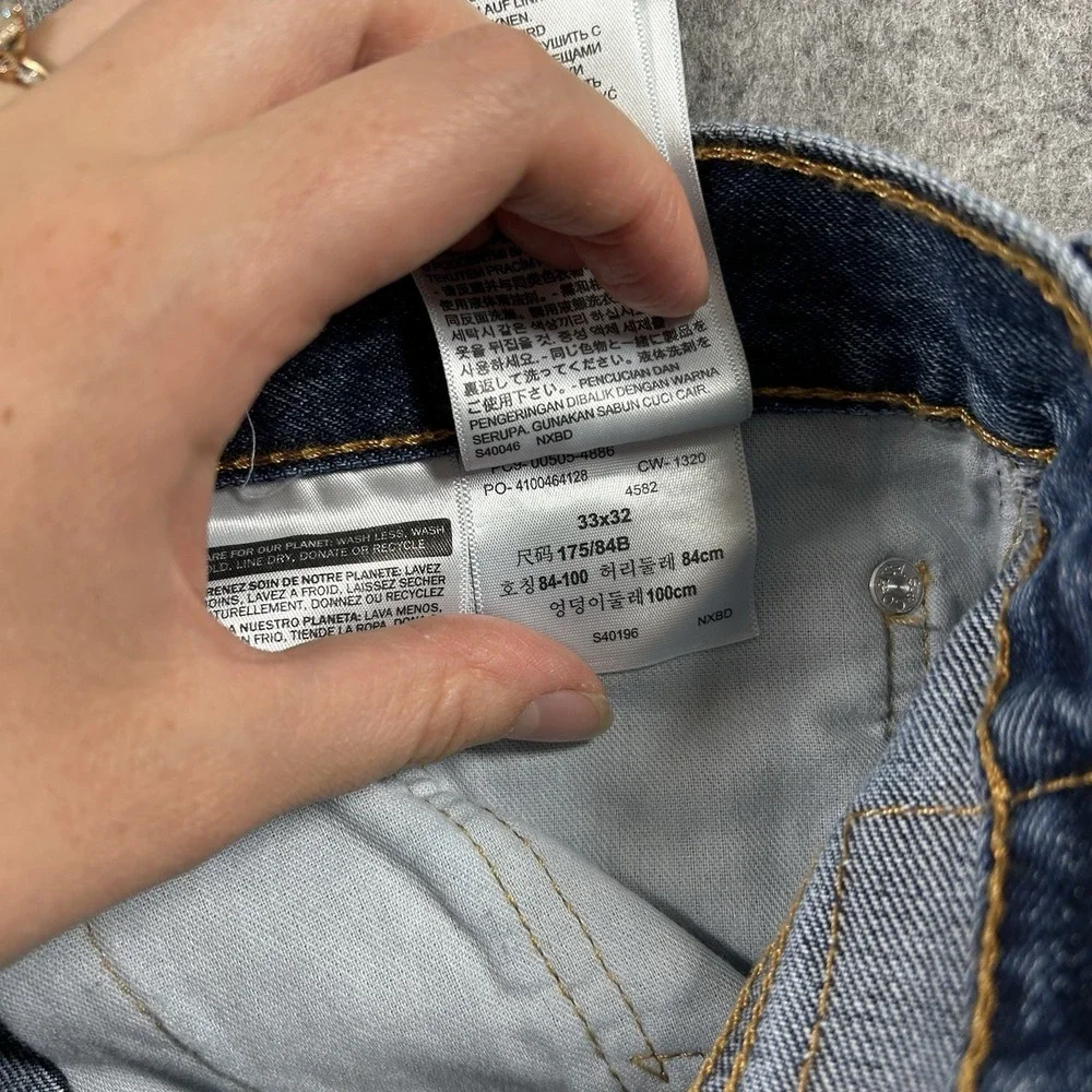 Levi's 505 Regular Men's Jeans 32x32 Light Wash Straight Leg Denim Pants